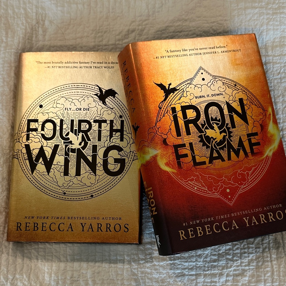 Fourth Wing and Iron Flame Books by Rebecca Yarros